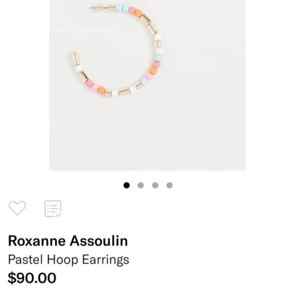 Roxanne Assoulin Pastel Hoop Earrings - Picture 5 of 5